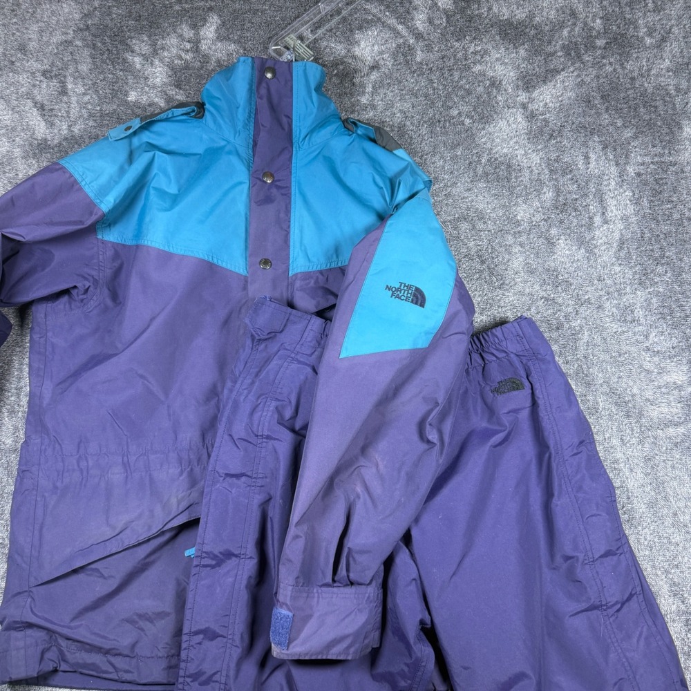 Vintage 90s The North Face Gore-Tex Jacket Pants Set Medium USA Purple Teal